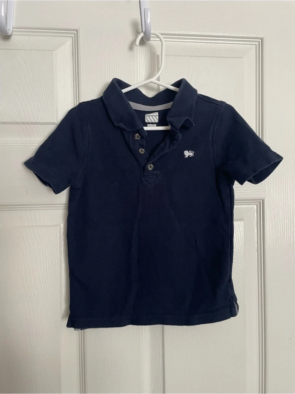 Old Navy 3T Boys Navy Short-Sleeve Polo Shirt with Embroidered Logo